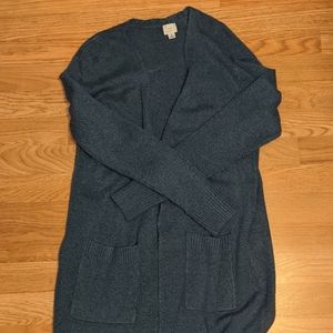 Long Blue Cardigan